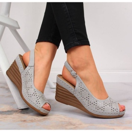 Netex Sandalias cuña eVento W EVE349C gris 2