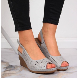 Netex Sandalias cuña eVento W EVE349C gris 4