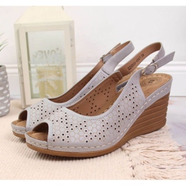 Netex Sandalias cuña eVento W EVE349C gris 5