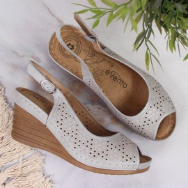 Netex Sandalias cuña eVento W EVE349C gris 6