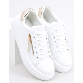 Zapatillas de mujer Lerato BLANCO / ORO dorado 1