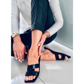 Chanclas con suela cuadrada Nitya Black negro 5