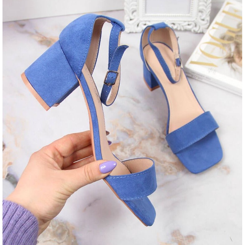 Sandalias en el puesto de Vinceza W JAN107B azul 1 Sandalias en el puesto de Vinceza W JAN107B azul 1