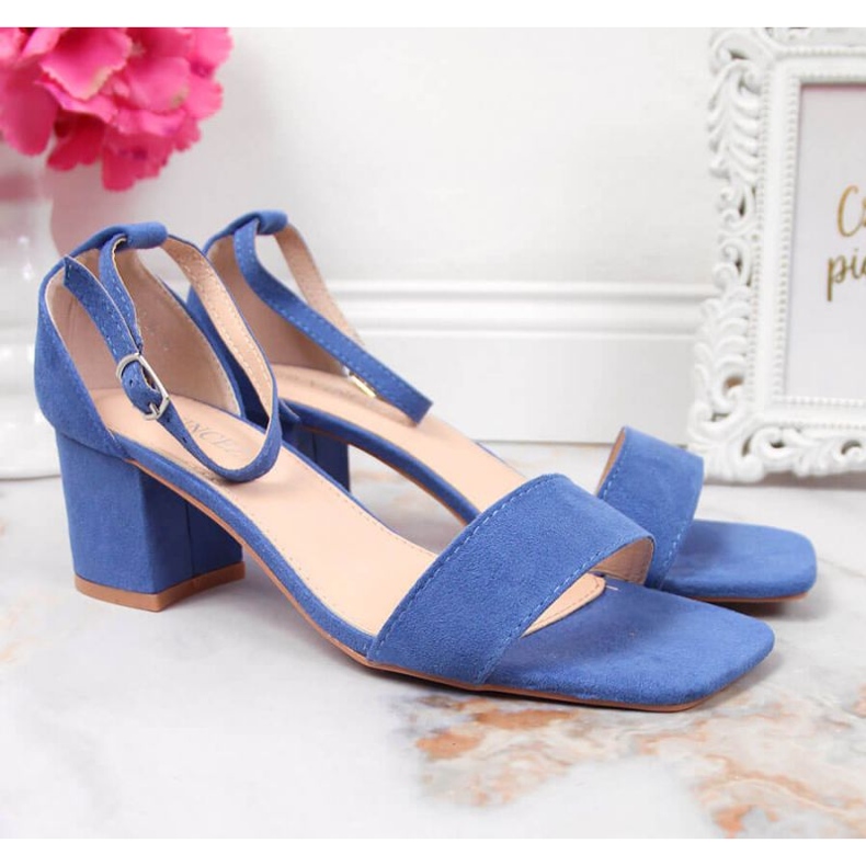 Sandalias en el puesto de Vinceza W JAN107B azul 2 Sandalias en el puesto de Vinceza W JAN107B azul 2