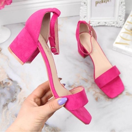 Sandalias en el puesto de Vinceza W JAN107C rosa rosado 1