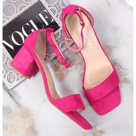 Sandalias en el puesto de Vinceza W JAN107C rosa rosado 3
