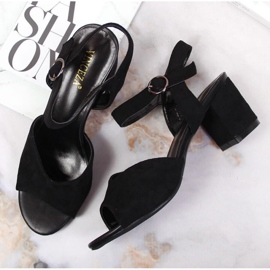 Sandalias negras en el post Vinceza W JAN113A negro 3