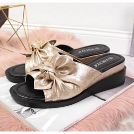 Zapatillas cuña Vinceza W JAN115A dorado 2