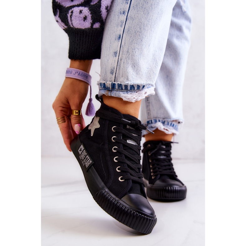 Zapatillas Altas Clásicas Big Star JJ274380 Negro 2