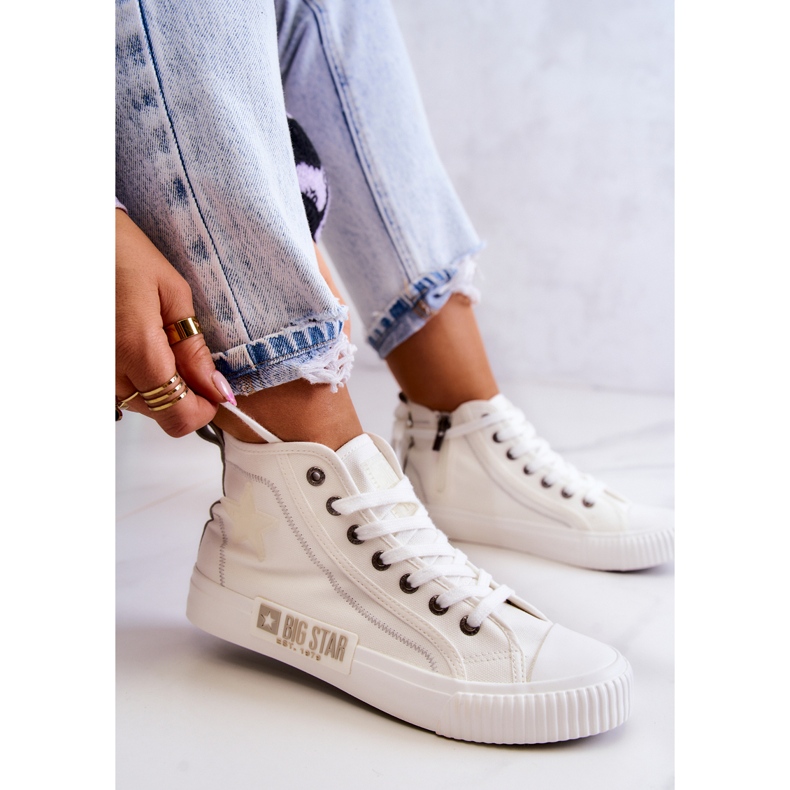 Zapatillas Altas Clásicas Big Star JJ274379 Blanco 1