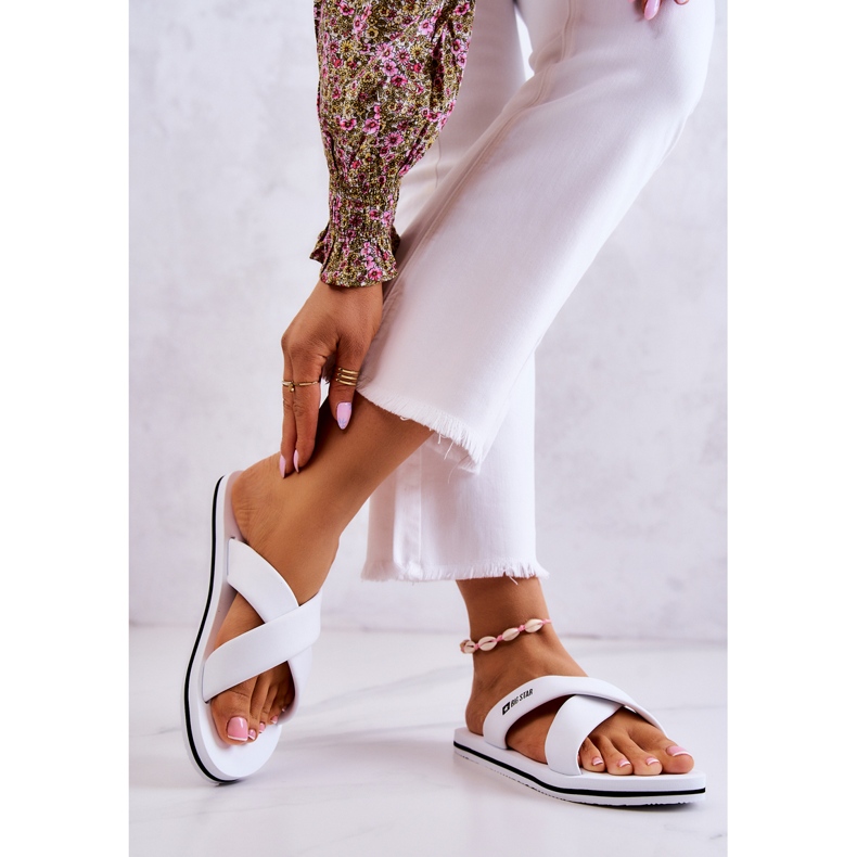 Pantuflas mujer espuma Big Star JJ274A339 Blanco 2 Pantuflas mujer espuma Big Star JJ274A339 Blanco 2