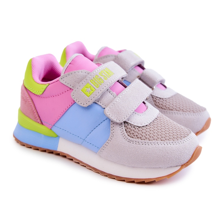 Zapatillas Deportivas Niños Memory Foam Big Star JJ374252 Rosa-Azul gris 1
