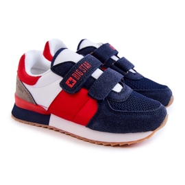 Zapatillas Deportivas Niños Memory Foam Big Star JJ374256 Azul Marino-Rojo blanco 1