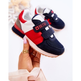 Zapatillas Deportivas Niños Memory Foam Big Star JJ374256 Azul Marino-Rojo blanco 4
