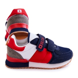 Zapatillas Deportivas Niños Memory Foam Big Star JJ374256 Azul Marino-Rojo blanco 3