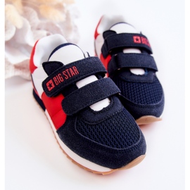 Zapatillas Deportivas Niños Memory Foam Big Star JJ374256 Azul Marino-Rojo blanco 5
