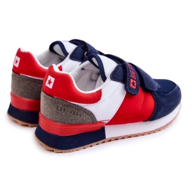 Zapatillas Deportivas Niños Memory Foam Big Star JJ374256 Azul Marino-Rojo blanco 2