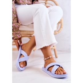 Zapatillas casa mujer Big Star JJ274A521 Azul claro 4