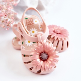 Sandalias Infantiles Con Velcro Fragante ZAXY JJ385032 Rosa Claro rosado 5