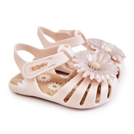 Sandalias Infantiles Con Velcro Fragante ZAXY JJ385031 Beige 7