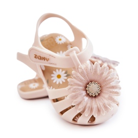 Sandalias Infantiles Con Velcro Fragante ZAXY JJ385031 Beige 5