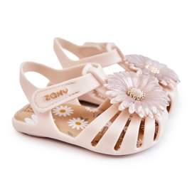 Sandalias Infantiles Con Velcro Fragante ZAXY JJ385031 Beige 6