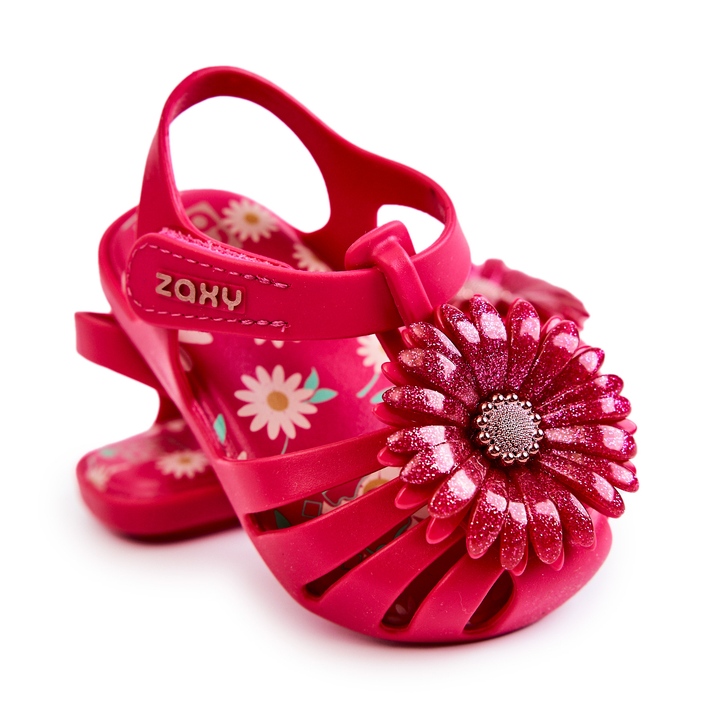 Sandalias Infantiles Con Velcro Fragante ZAXY JJ385030 Rosa oscuro 1