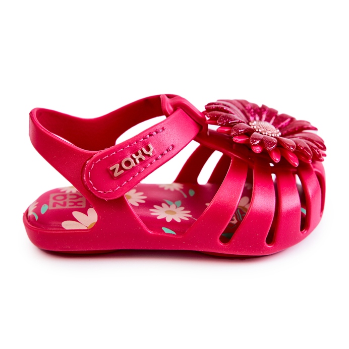 Sandalias Infantiles Con Velcro Fragante ZAXY JJ385030 Rosa oscuro 2