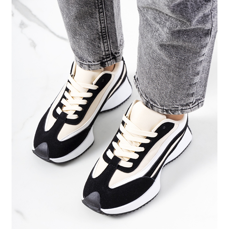 Deportivas de mujer Hofste negras beige 1