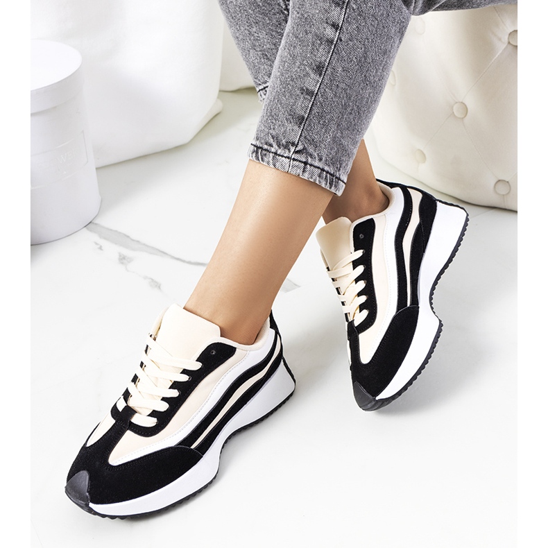 Deportivas de mujer Hofste negras beige 2