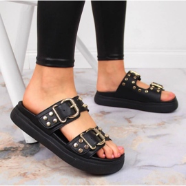 Zapatillas con remaches Bugatti JJ253070 W INT1720A negro 2 Zapatillas con remaches Bugatti JJ253070 W INT1720A negro 2