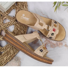 Zapatillas cuña Rieker W RKR517 beige 3