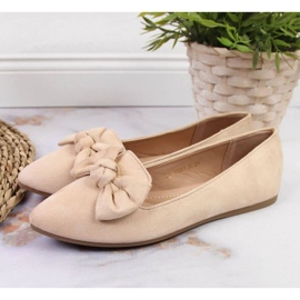 Bailarinas lordsy con lazo Potocki W WOL76 beige 2
