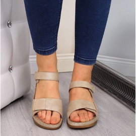 Sandalias velcro eVento W EVE223A beige 3