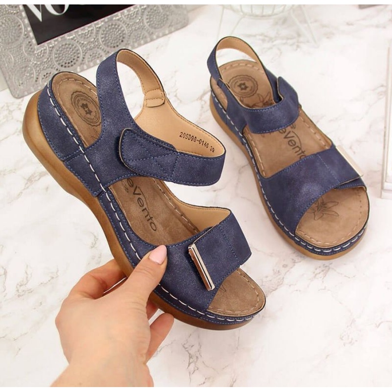 Sandalias velcros eVento W EVE223C azul marino 1