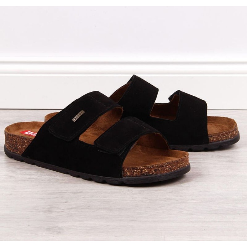 Sandalias piel velcros Big Star M JJ176001 negro 1