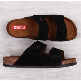 Sandalias piel velcros Big Star M JJ176001 negro 4