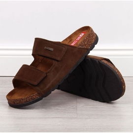 Velcro cuero Big Star M JJ176002 marrón 2