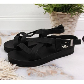 Zaxy W INT1706 sandalias romanas de goma negro 2