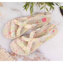 Zaxy W INT1709 sandalias de goma beige 3