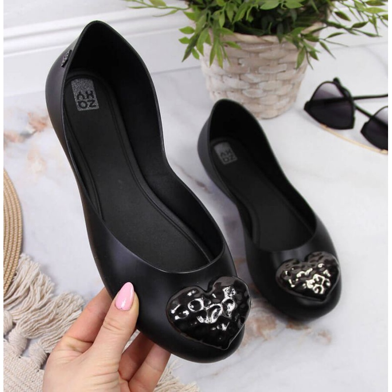 Bailarinas Meliski con corazón Zaxy W INT1711B negro 1