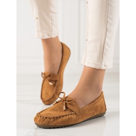 TRENDI Mocasines Ante Lazo marrón 3