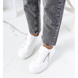 Deportivas de mujer Tamis blancas y plateadas blanco plata 1