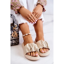 S.Barski Pantuflas Feline Clásicas Mujer Beige 5