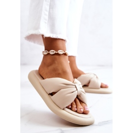 S.Barski Babuchas Mujer Piel Moda Beige Savirra 4