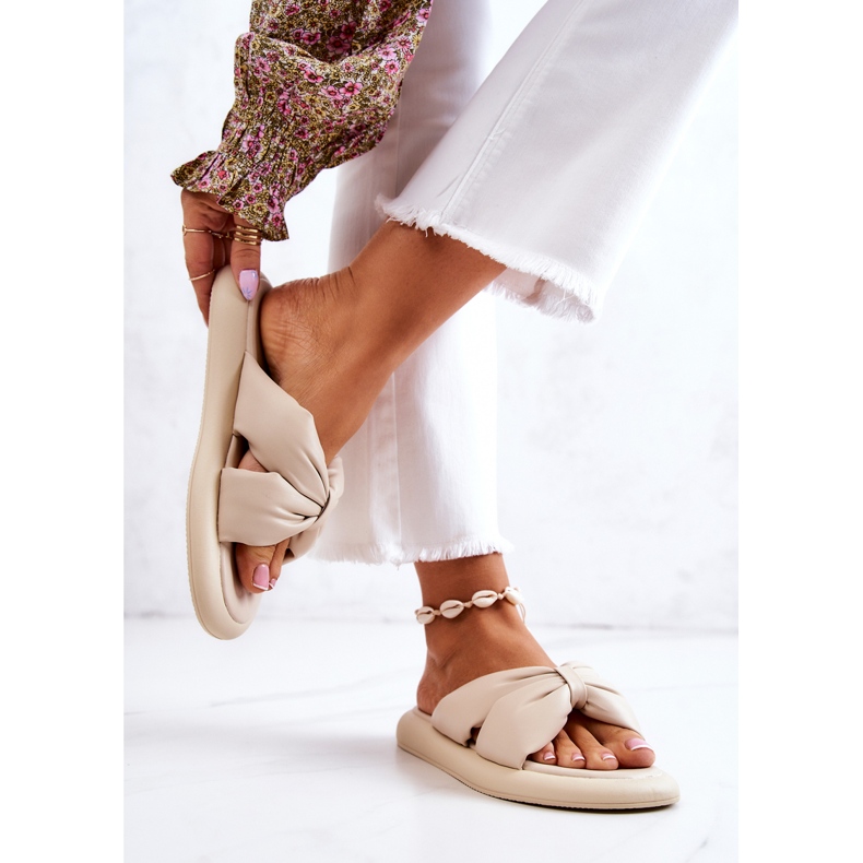 S.Barski Babuchas Mujer Piel Moda Beige Savirra 2
