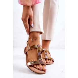 S.Barski Sandalias Mujer Con Strass Oro Rosa Julies dorado 1