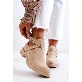 PL5 Botines Mujer Piel Con Abertura Beige Claro Ramos 1 PL5 Botines Mujer Piel Con Abertura Beige Claro Ramos 1