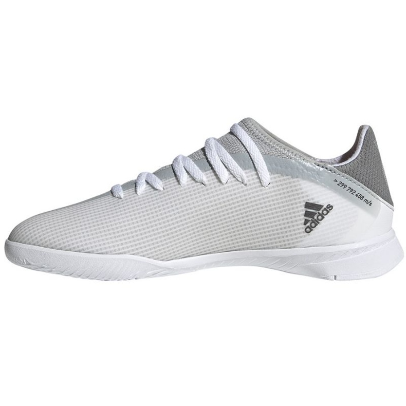 Botas de fútbol Adidas X Speedflow.3 In Jr FY3315 gris blanco sombras de grey 1