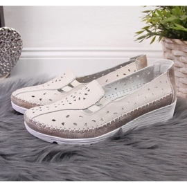Zapatos cuña piel beige T.Sokolski W SCA156 2